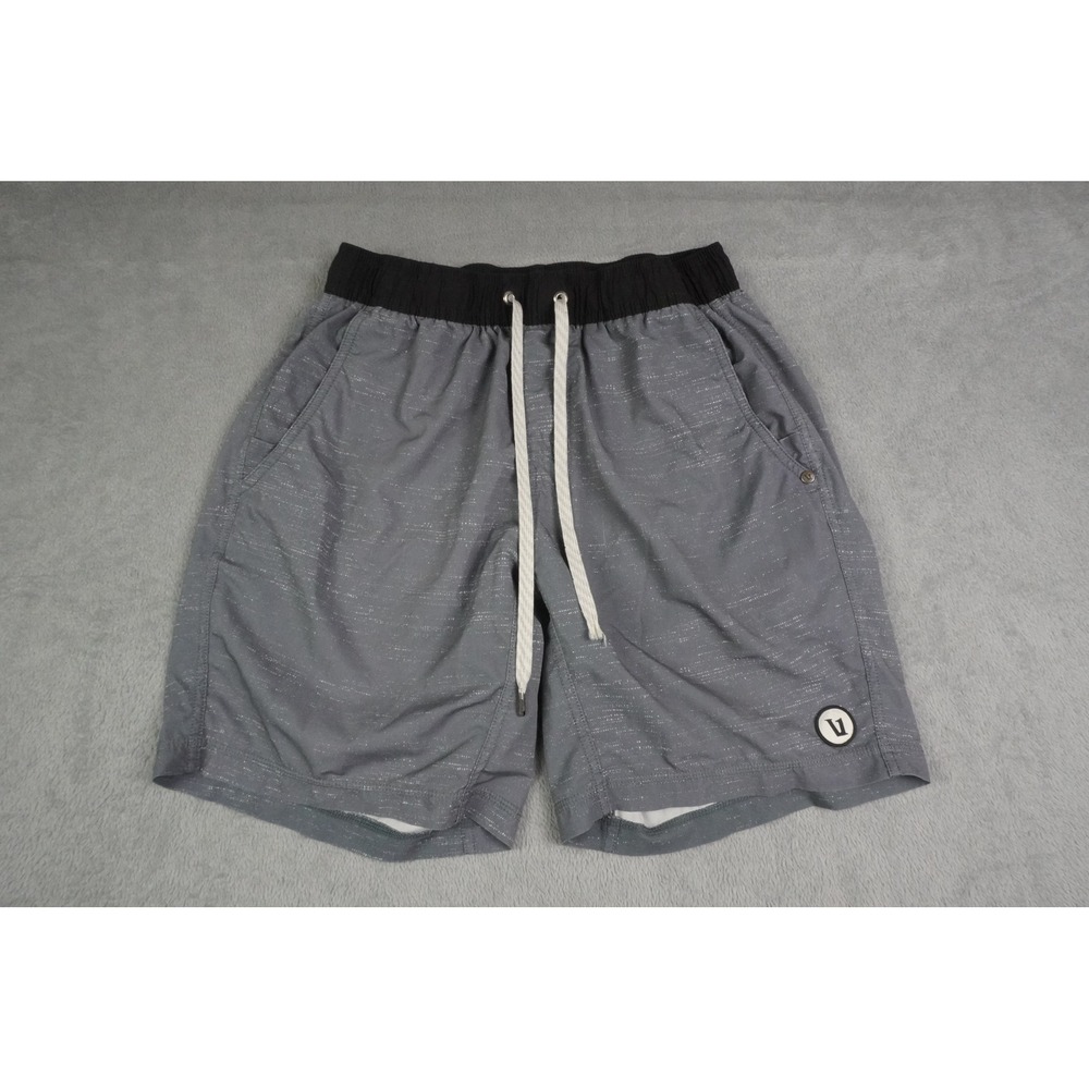 Vuori Banks Shorts Mens Gray Micro Dash Performance Athletic Boardshorts 28x8